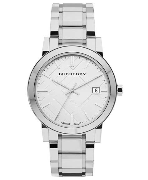 burberry bu9001 watch|Burberry Watch, Men's Swiss Stainless Steel Bracelet 38mm .